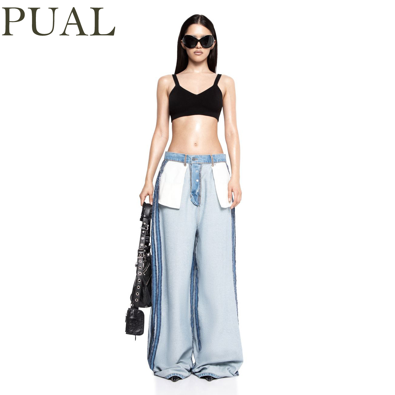 Women Formal Wear With Jeans - PUAL Reverse Wear High Waist Jeans
