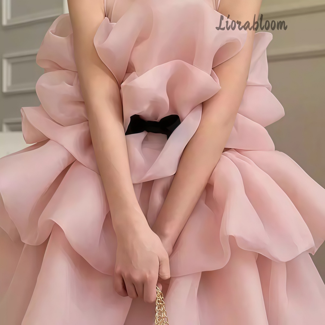 Women Formal Wear Designers - Multi Colored Layered Girls' Formal Gown