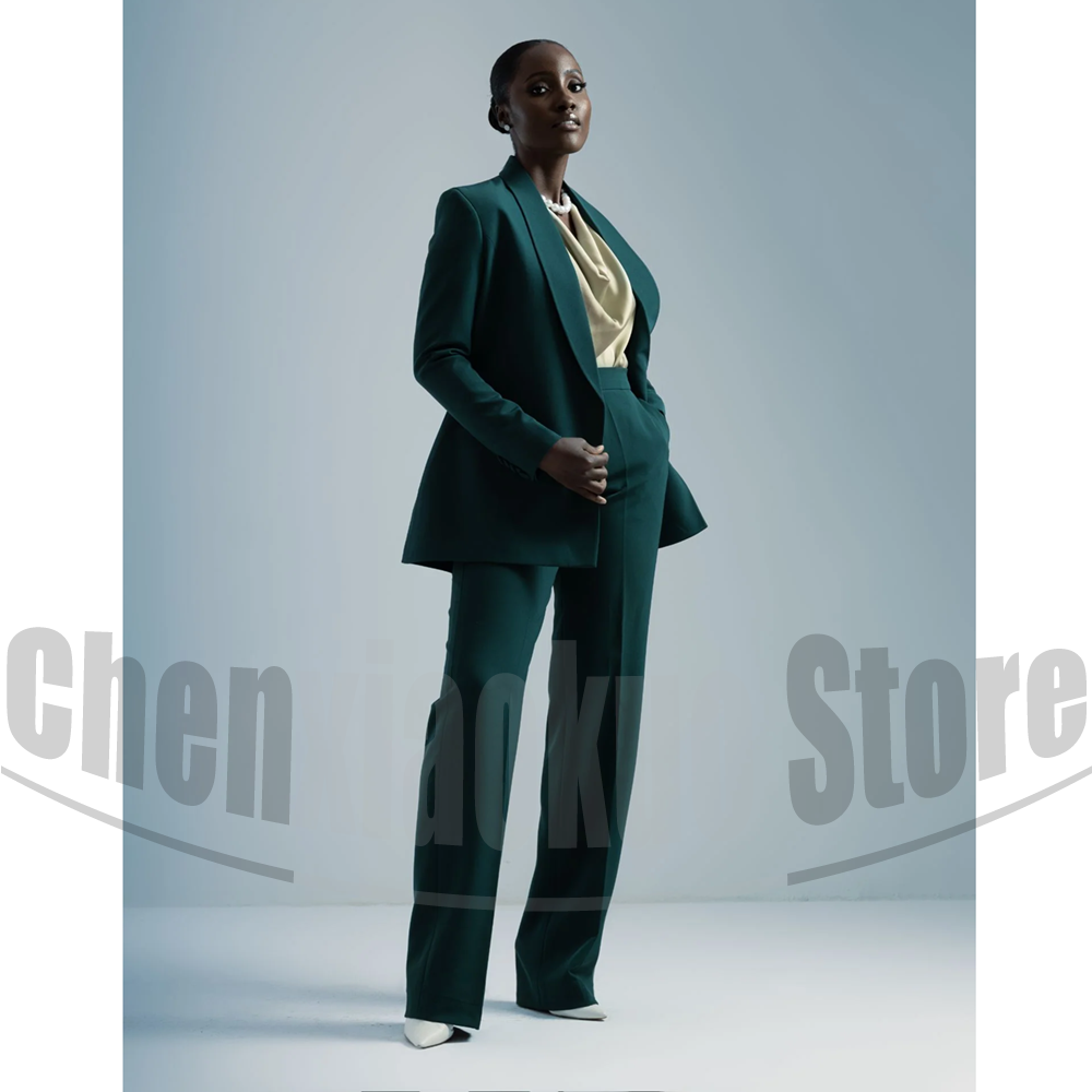 Women Formal Wear Designers - Women Suit Belted Blazer and Wide