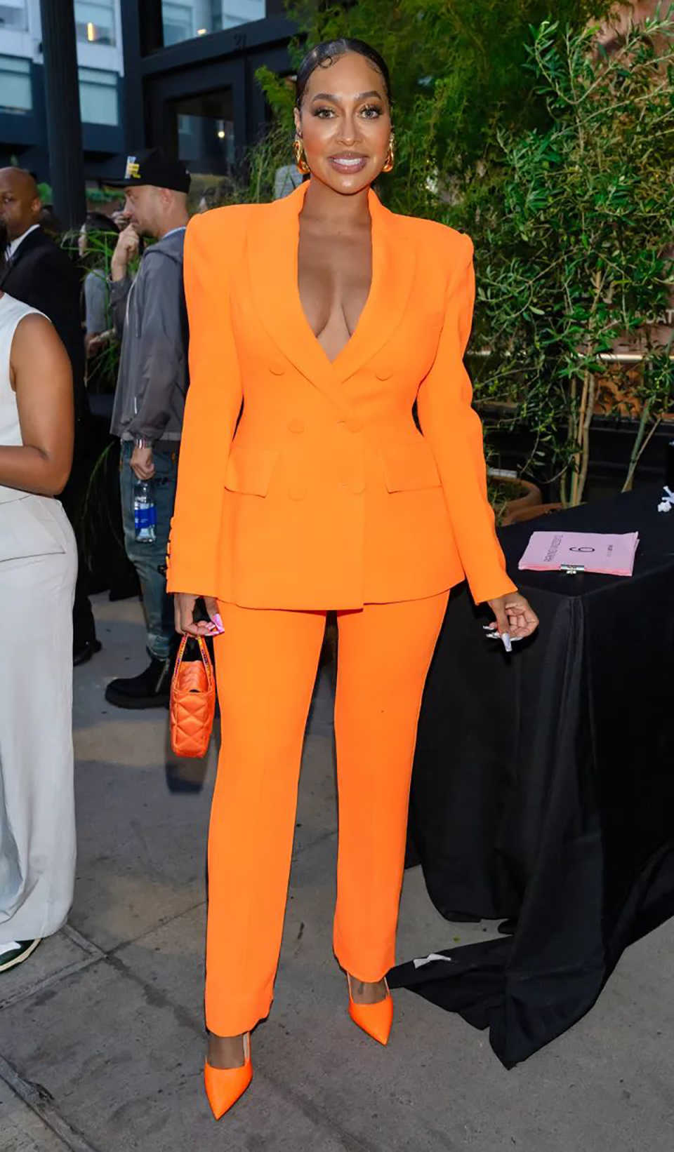 Women Formal Wear Designers - Customized Orange Spring Women Pants Sets