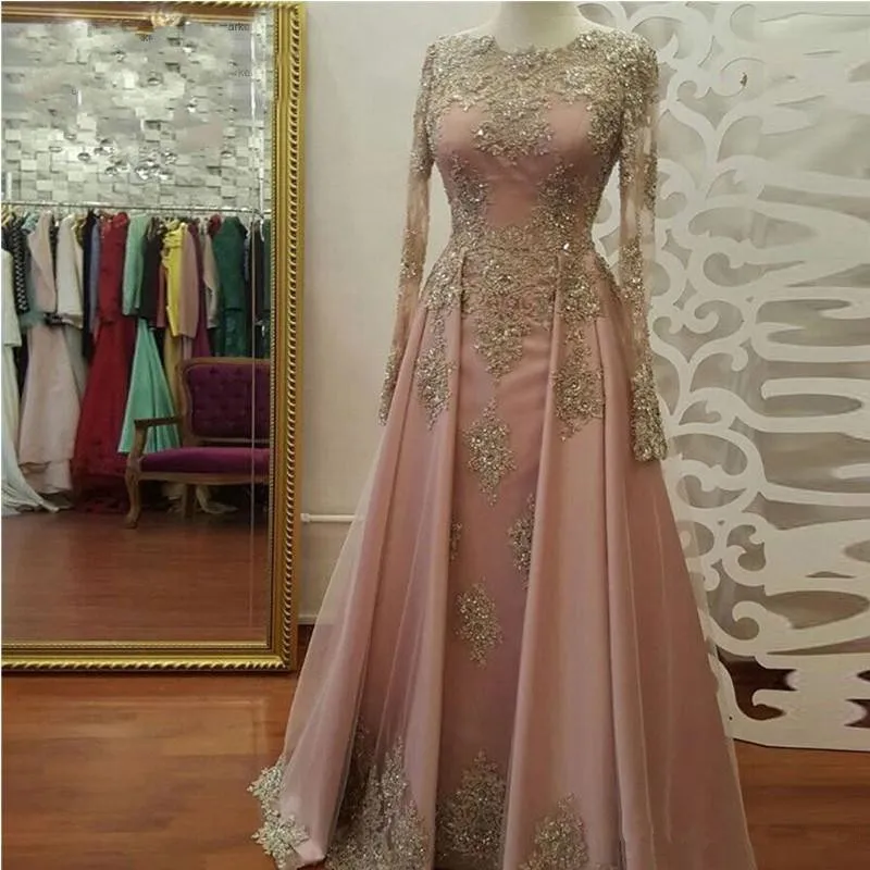Blush Rose gold Long Sleeve Ev - Women Formal Wear Dubai review and price