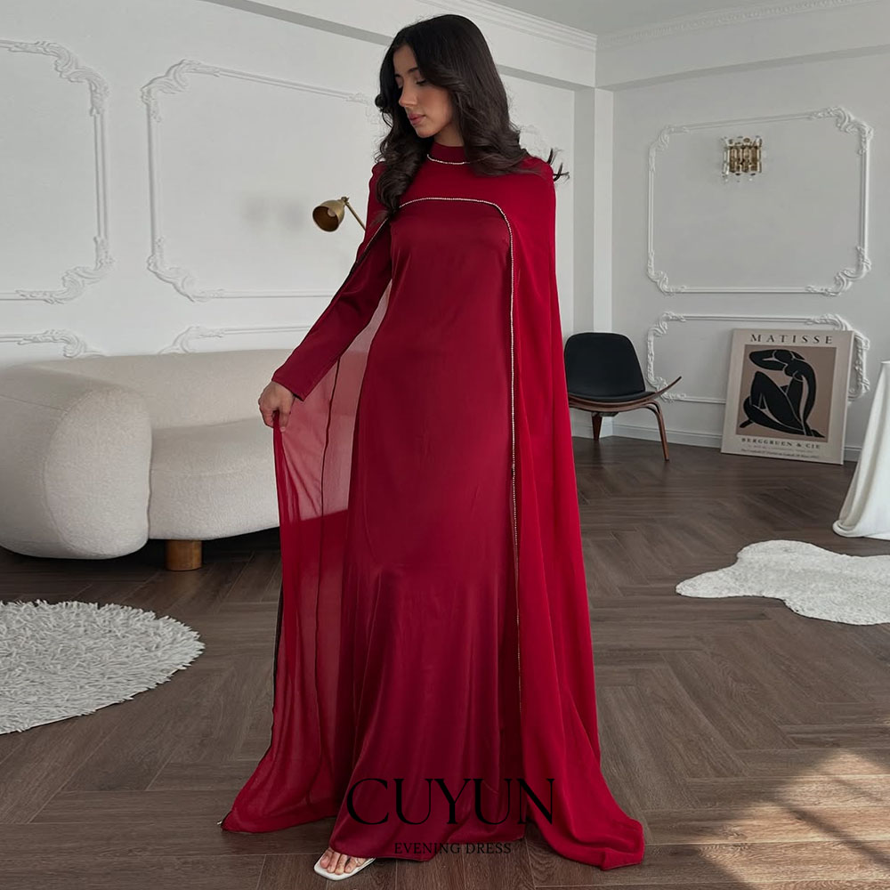 CUYUN Red Saudi Women Evening  - Women Formal Wear Dubai review and price