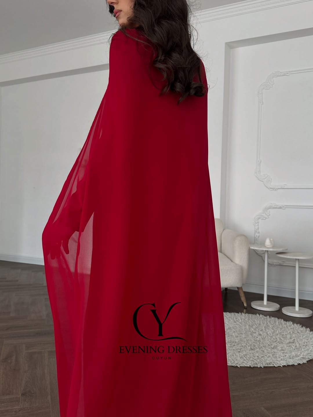 CUYUN Red Saudi Women Evening  - Women Formal Wear Dubai review and price