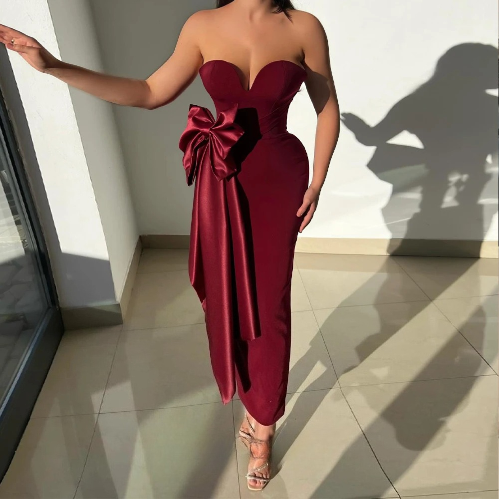 Fancy Bowknot Prom Dress Strap - Women Formal Wear Dubai review and price