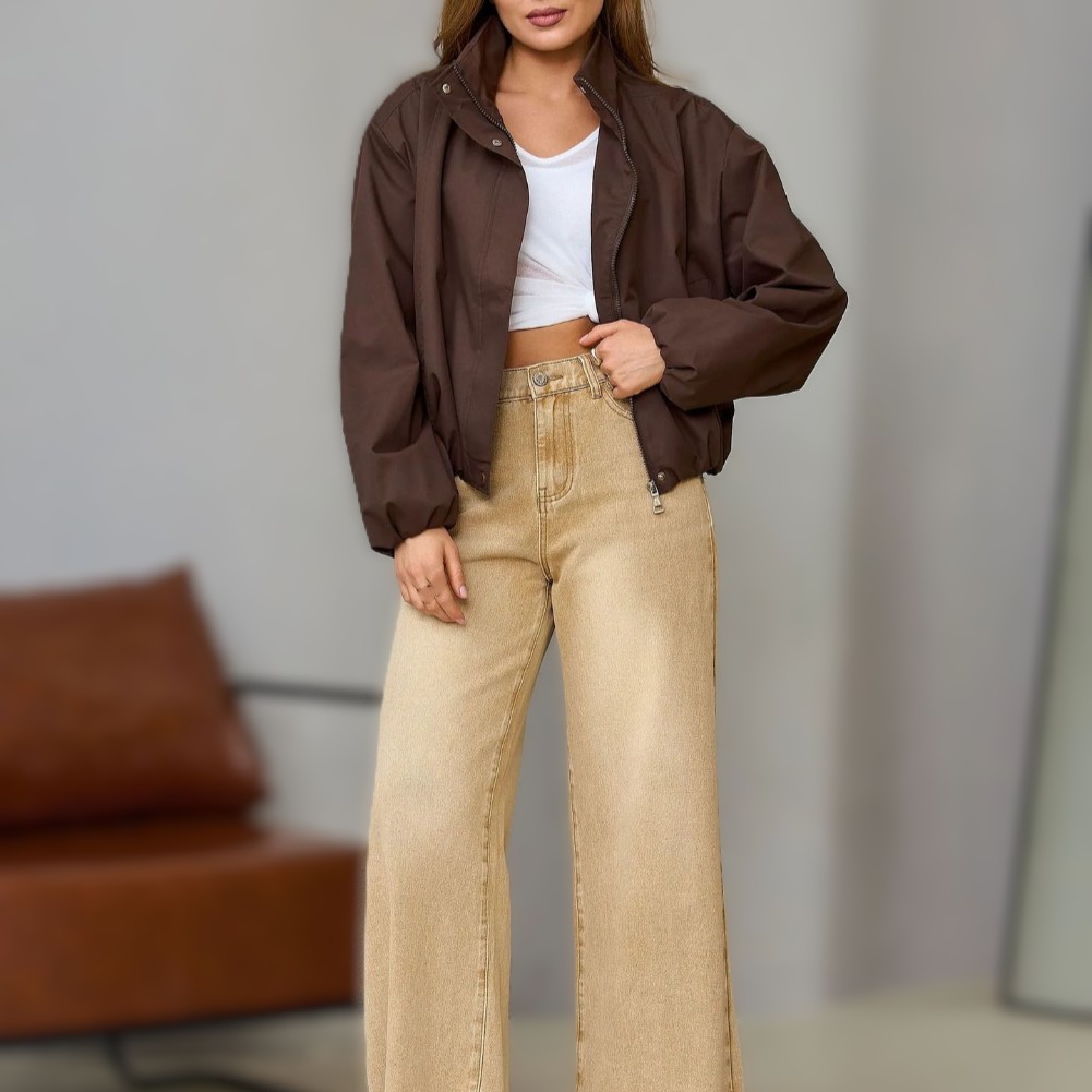 Womens Casual Stand Collar Jac - Women'S Formal Wear Jackets review and price