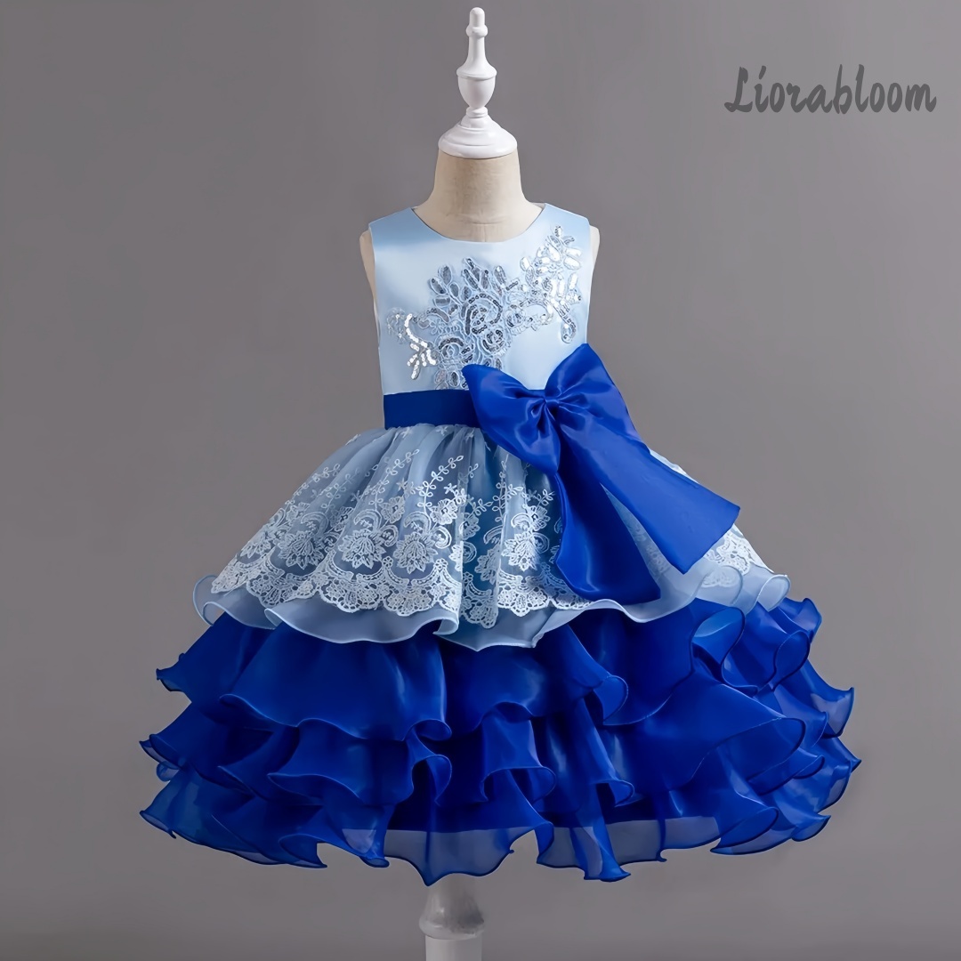 Girls' Dress With Large Bow Sl - Formal Wear Gowns For Women review and price