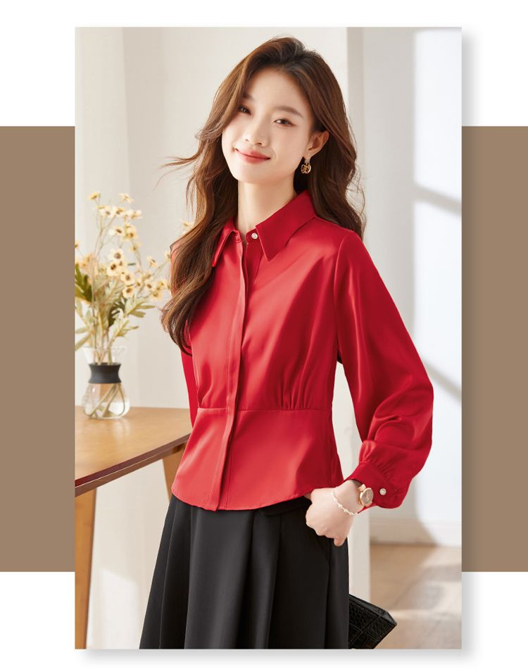 Long Sleeve Shirts Womens Cott - Women Formal Blouses For Evening Wear review and price