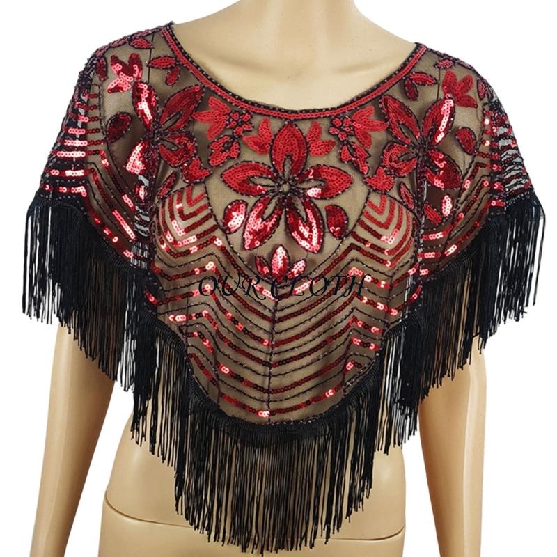 Fashionable Sequined Shawl wit - Women Formal Event Wear review and price