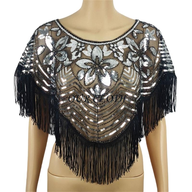 Fashionable Sequined Shawl wit - Women Formal Event Wear review and price