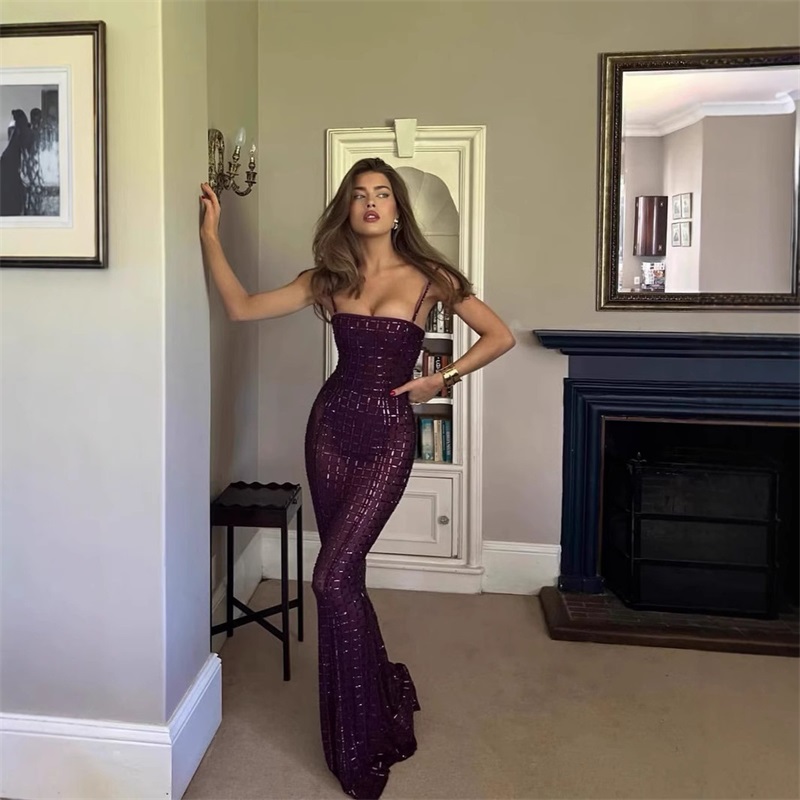 Purple Crystal Women Prom Dres - Formal Wear Gowns For Women review and price