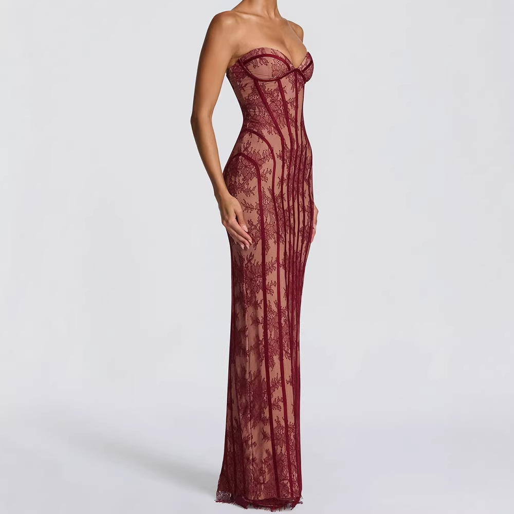 Strapless Bodycon Maxi Dress f - Formal Wear Gowns For Women review and price