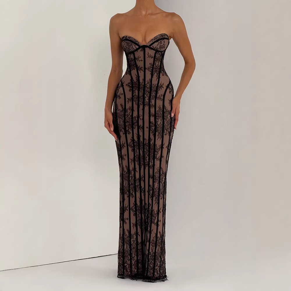 Strapless Bodycon Maxi Dress f - Formal Wear Gowns For Women review and price